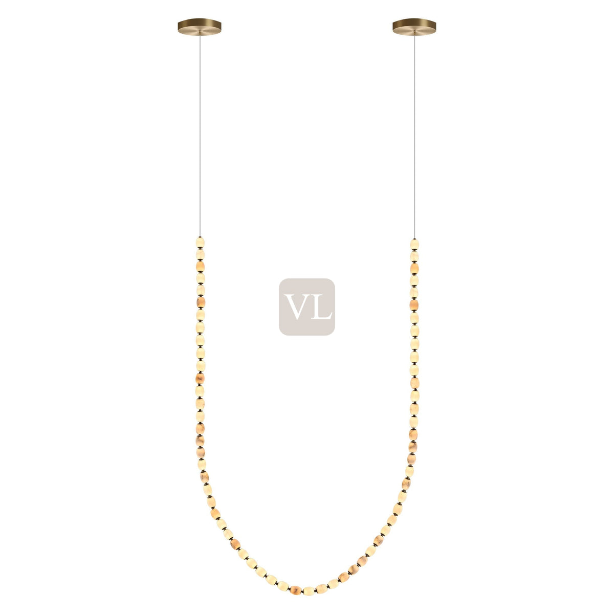 Alabaster Bead LED Pendant Light