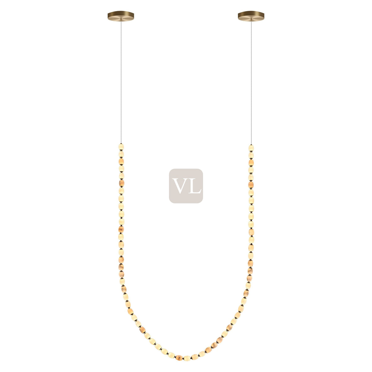 Alabaster Bead LED Pendant Light