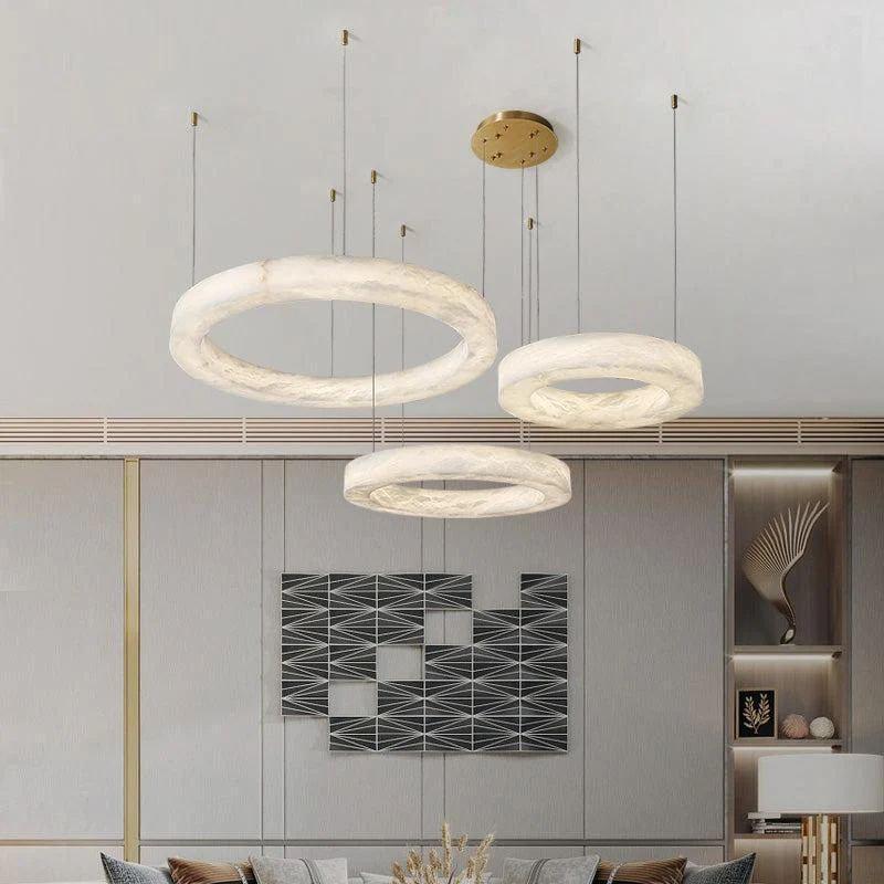 Kyklos Alabaster Chandelier Light