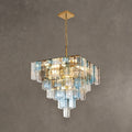 Chromatic Vault Chandelier  Artisan Murano Style