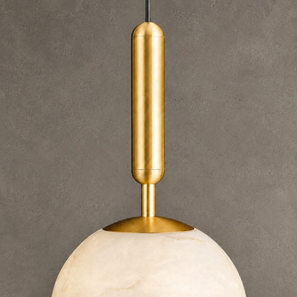 Solenne Sphere Alabaster Pendant Light