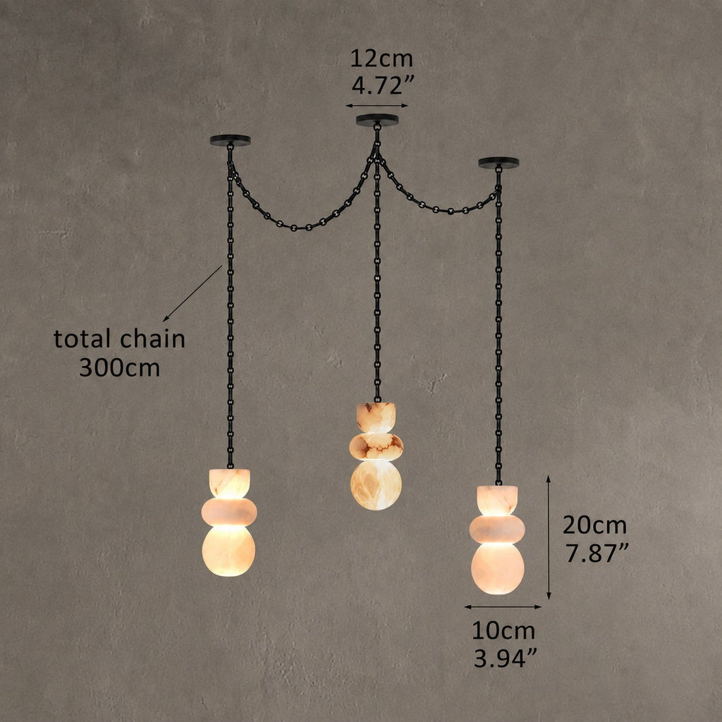Chandelier Marble Swag Pendant