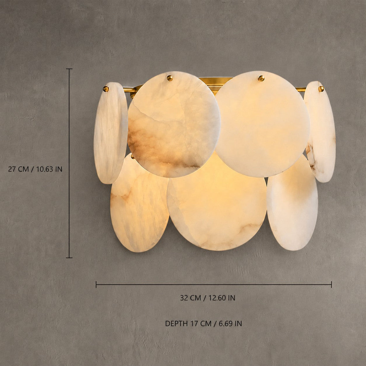 Wall Sconce  French Art Deco Spanish Alabaster