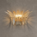 Wall Sconce Sculptural Floral Glass Style