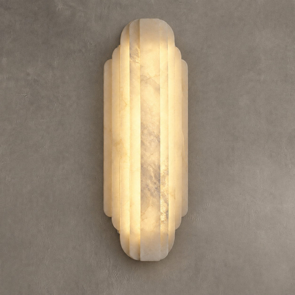 Arcelis  Living Room Wall Sconce  Spanish Alabaster Art Deco