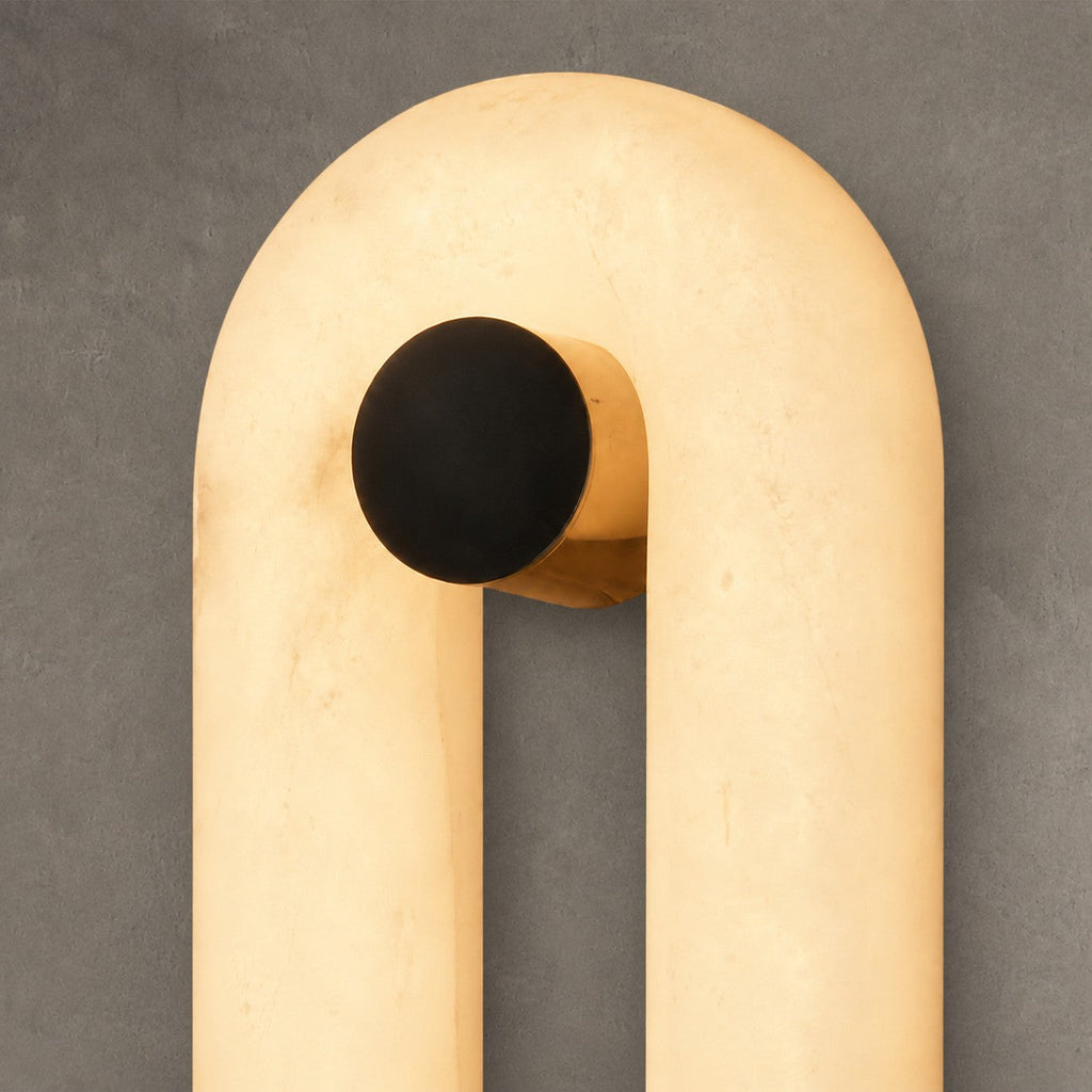 Valora  Living Room Wall Sconce Spanish Alabaster Minimalist