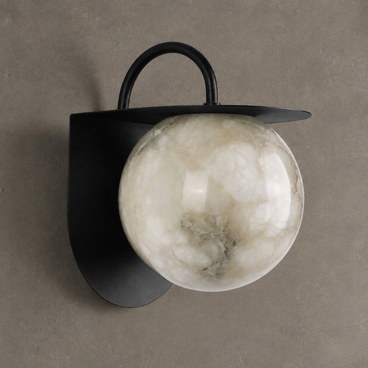 Novera  Living Room Wall Sconce  Spanish Alabaster Contemporary