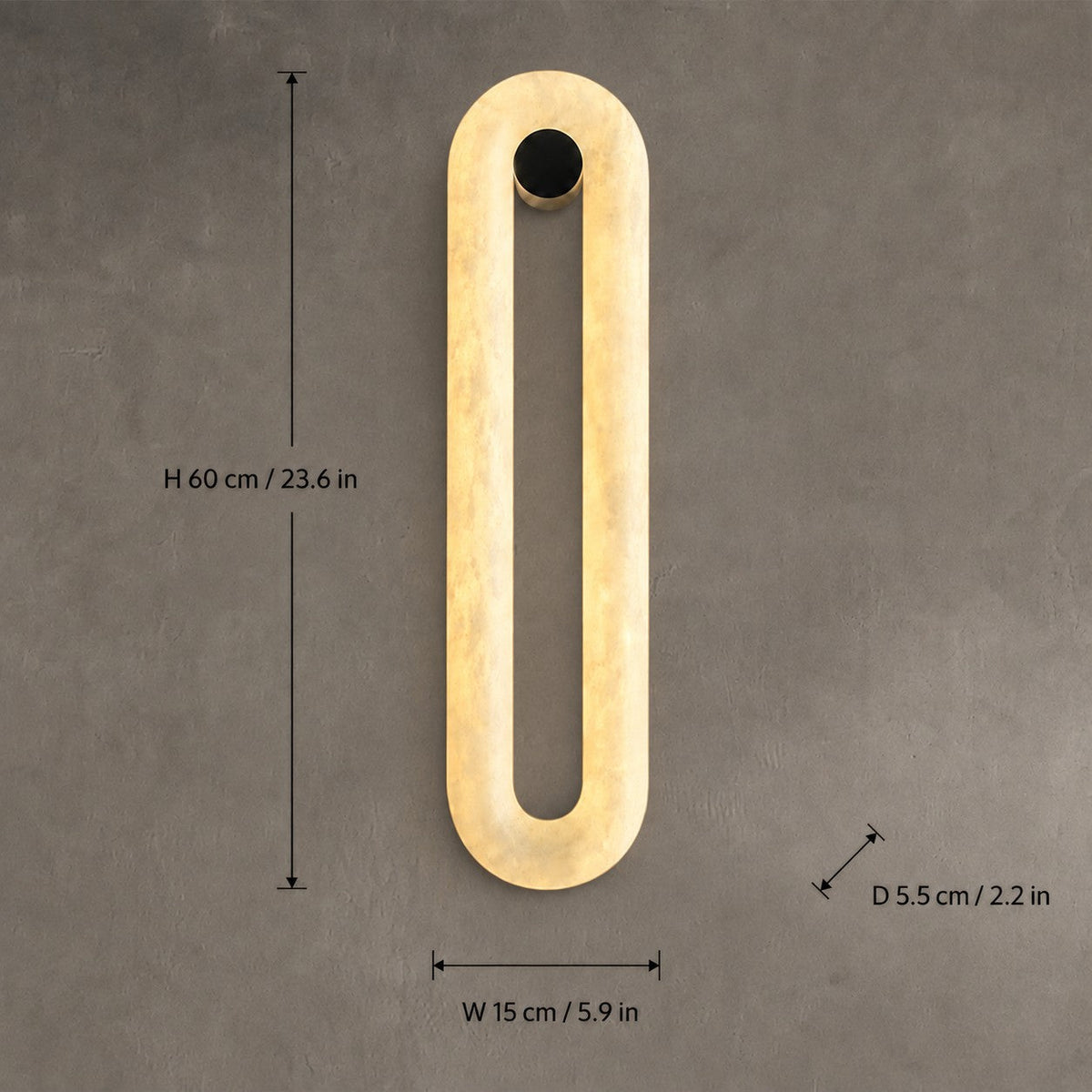 Valora  Living Room Wall Sconce Spanish Alabaster Minimalist