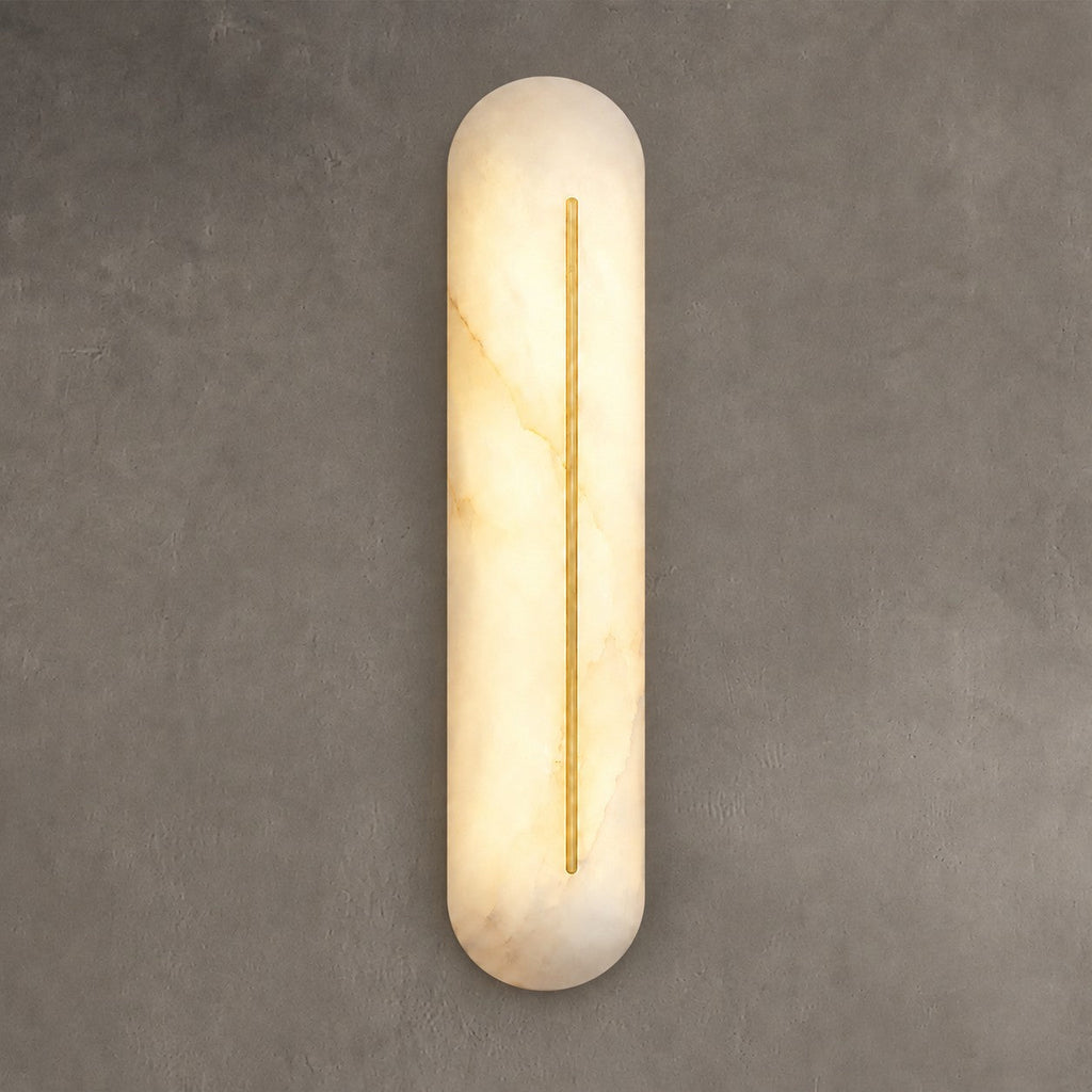 Valora  Living Room Wall Sconce  Spanish Alabaster Minimalist