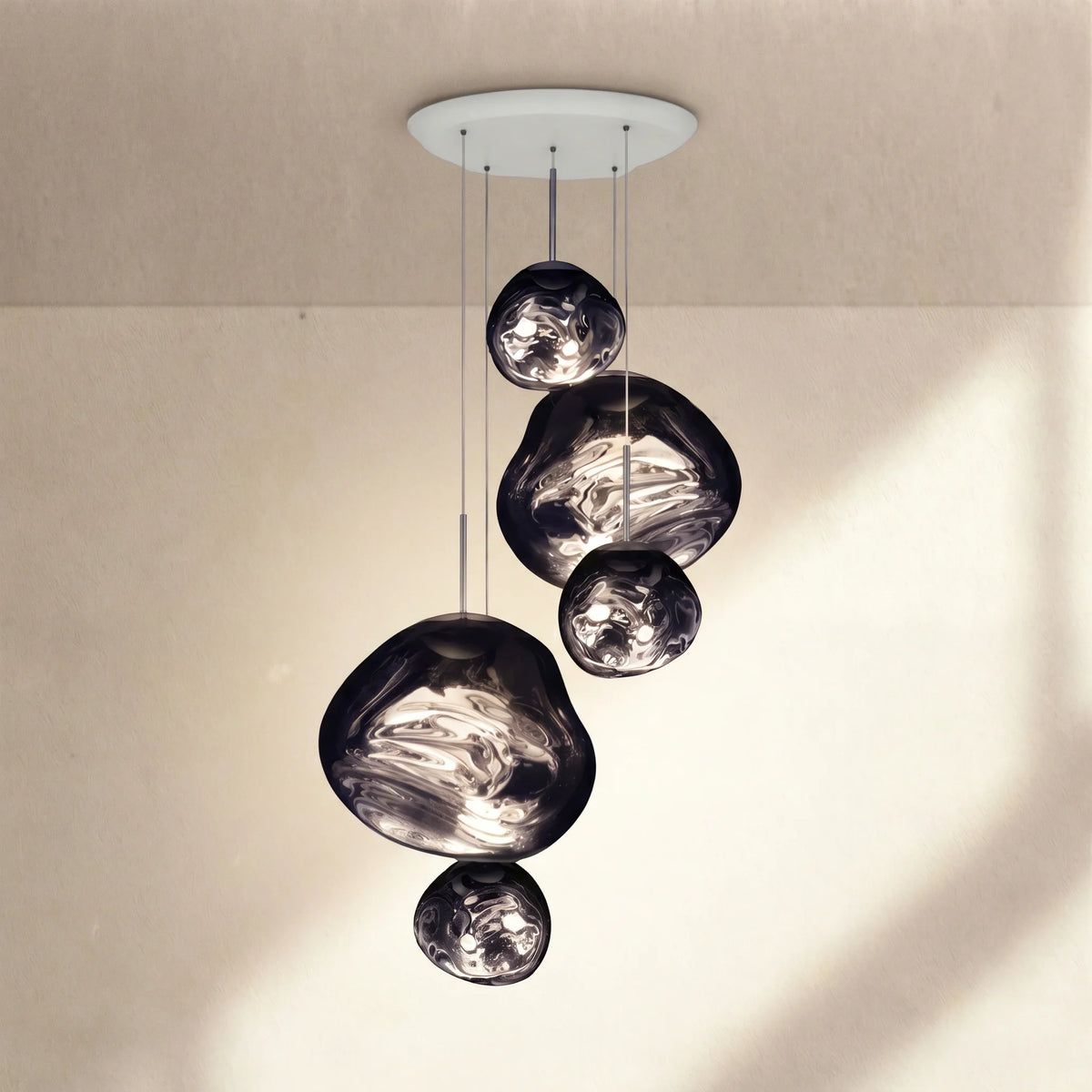 Modern Rock Glass Special Shape Pendant Lighting