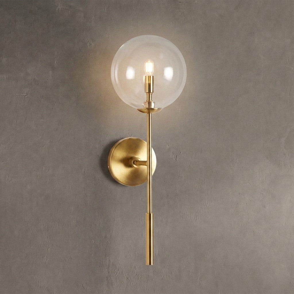Astraline Glass Ball Wall Sconce