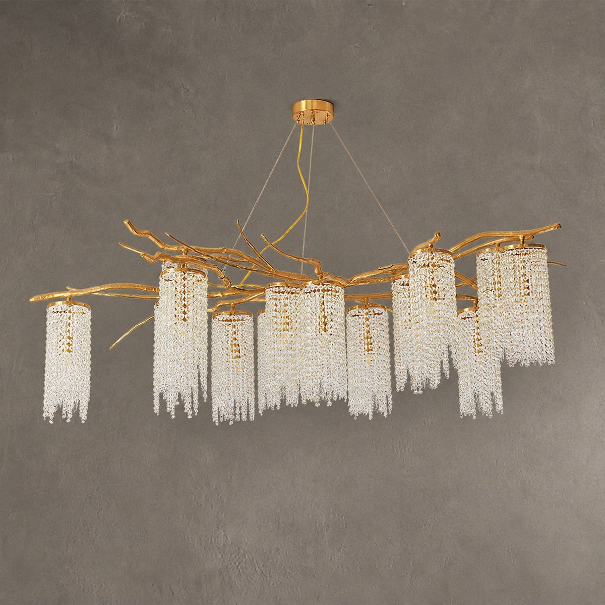 Modern Art Glass Crystal Chandelier