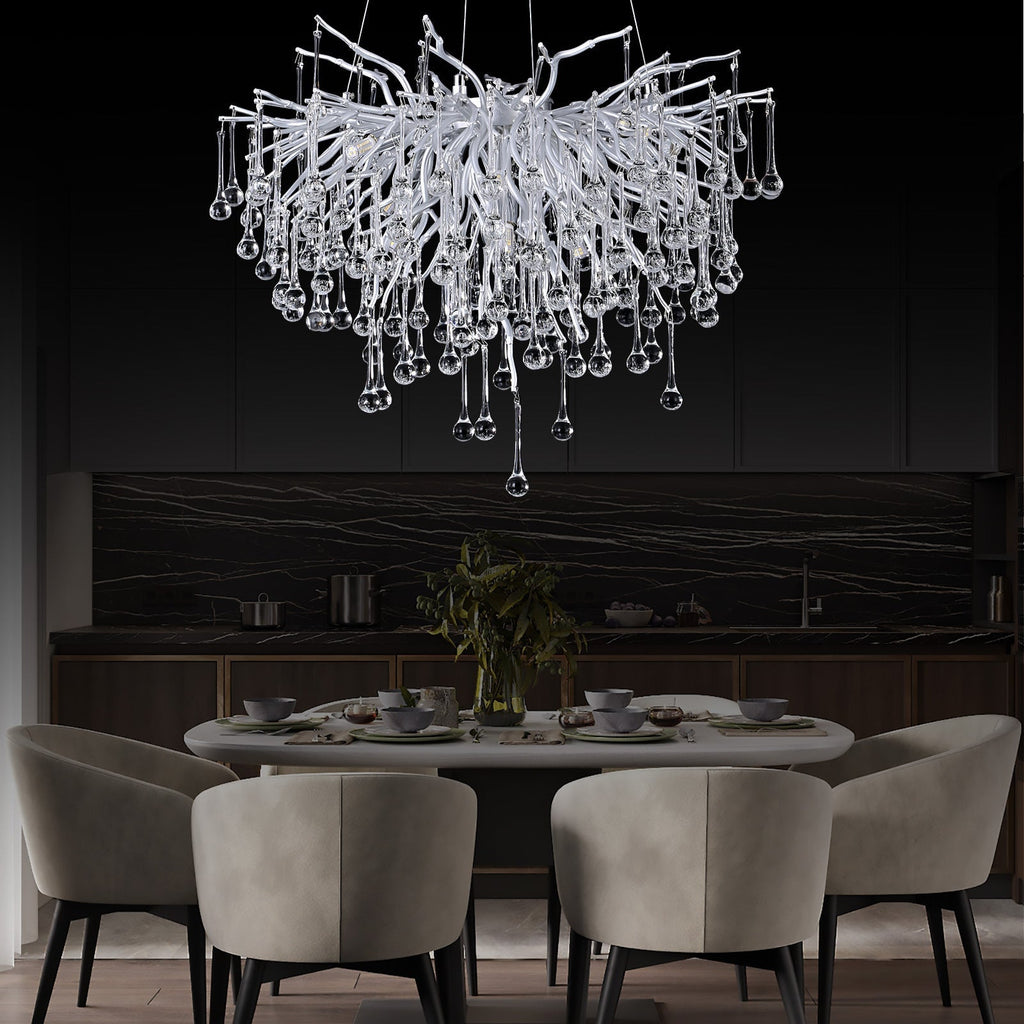 Doris Rain Branch Chandelier Dia 23.5" Silver
