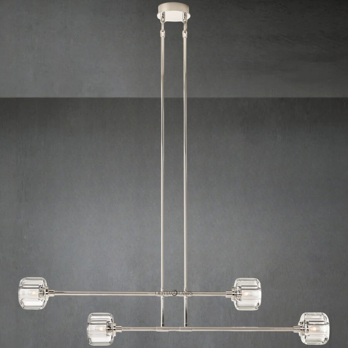 Demaket Mobile Linear Chandelier 54" 72"