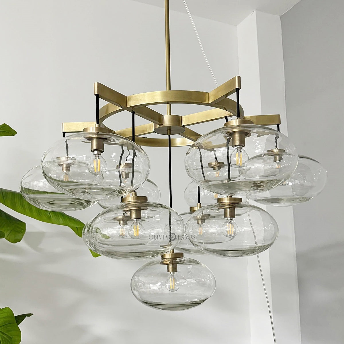 Cabrlet Round Chandelier 36"