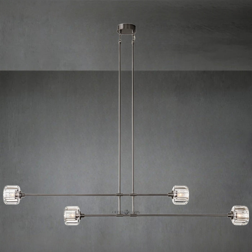 Demaket Mobile Linear Chandelier 54" 72"