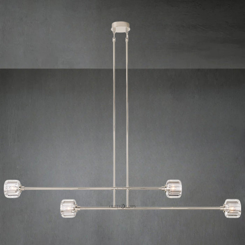 Demaket Mobile Linear Chandelier 54" 72"