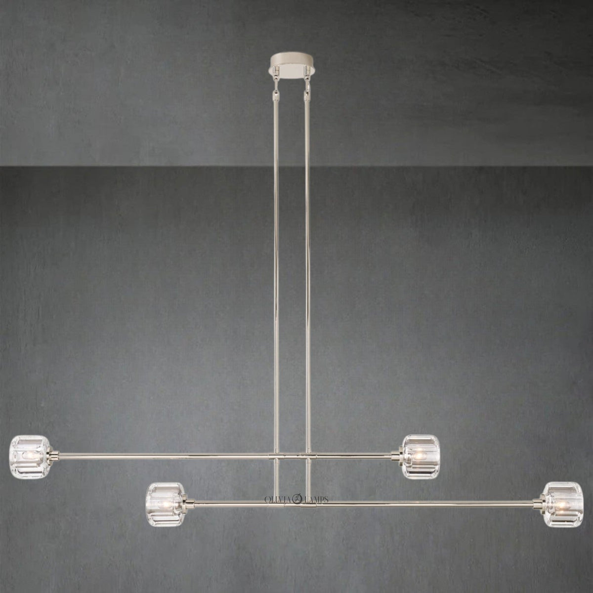 Demaket Mobile Linear Chandelier 54" 72"