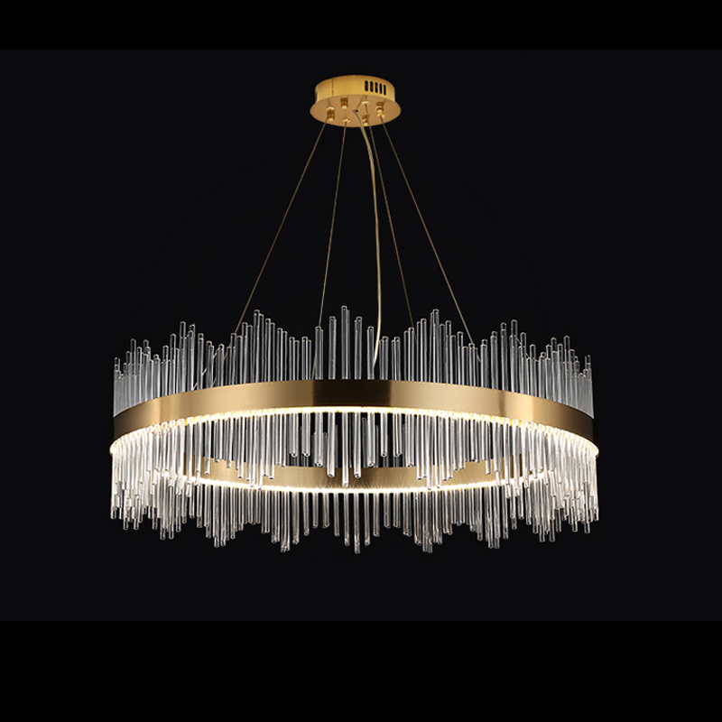 Skylar Round Glass Chandelier