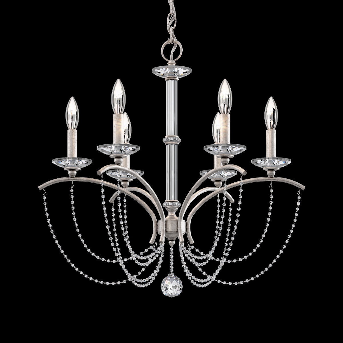 Primrose Crystal Candlestick Chandelier 23"