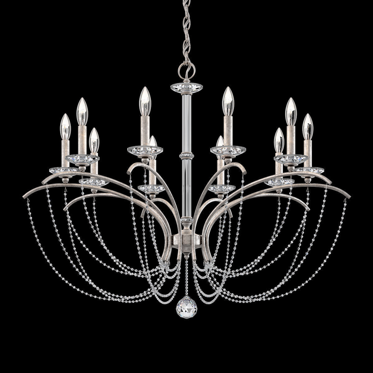 Primrose Crystal Candlestick Chandelier 36"