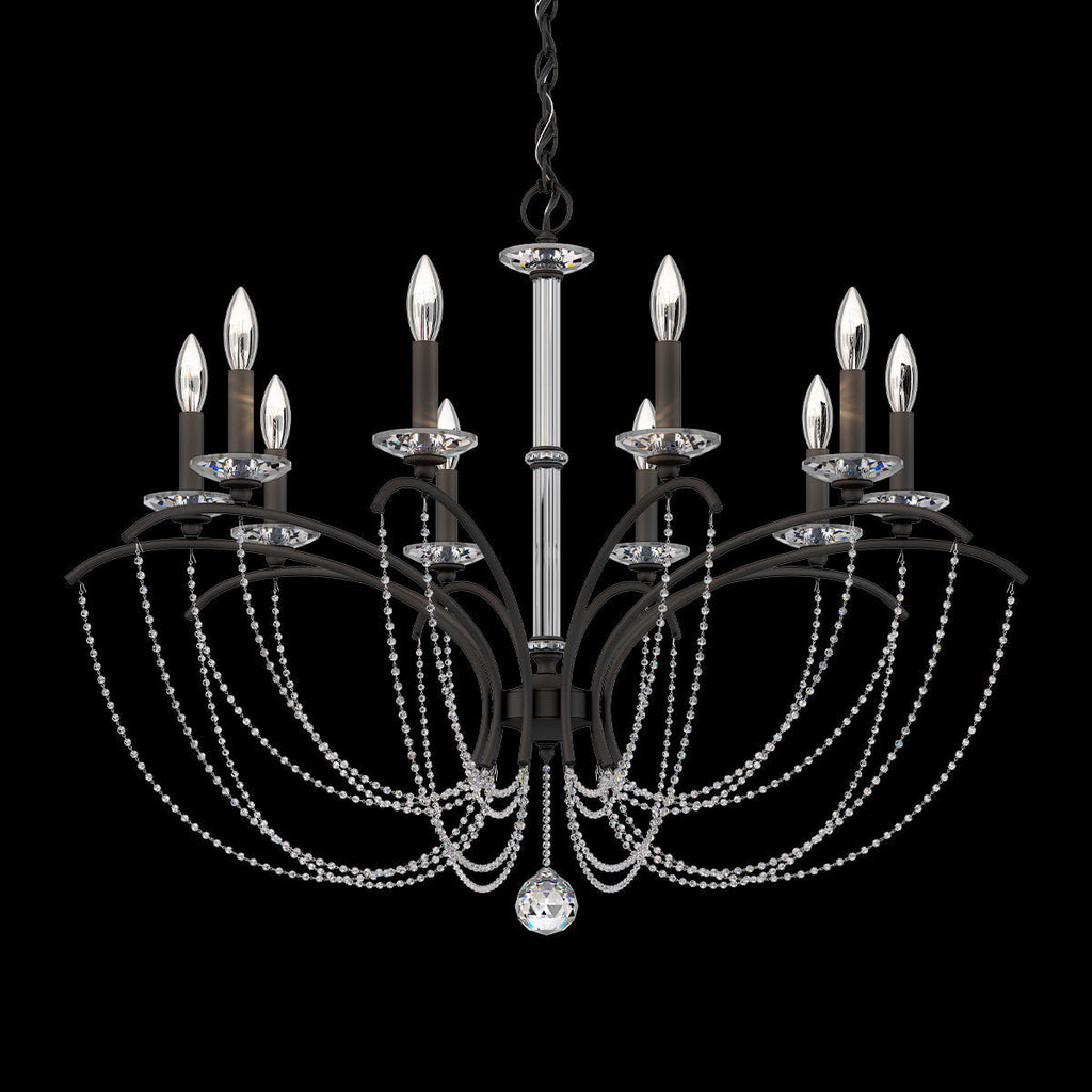 Primrose Crystal Candlestick Chandelier 36"