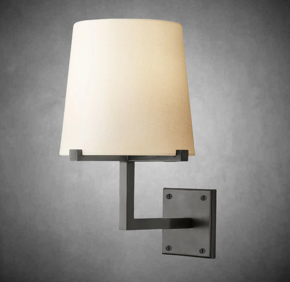 Paricia Fabric Shade Grand Sconce