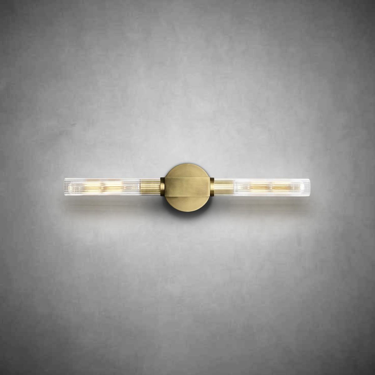 Cannel Glass Linear Wall Sconce
