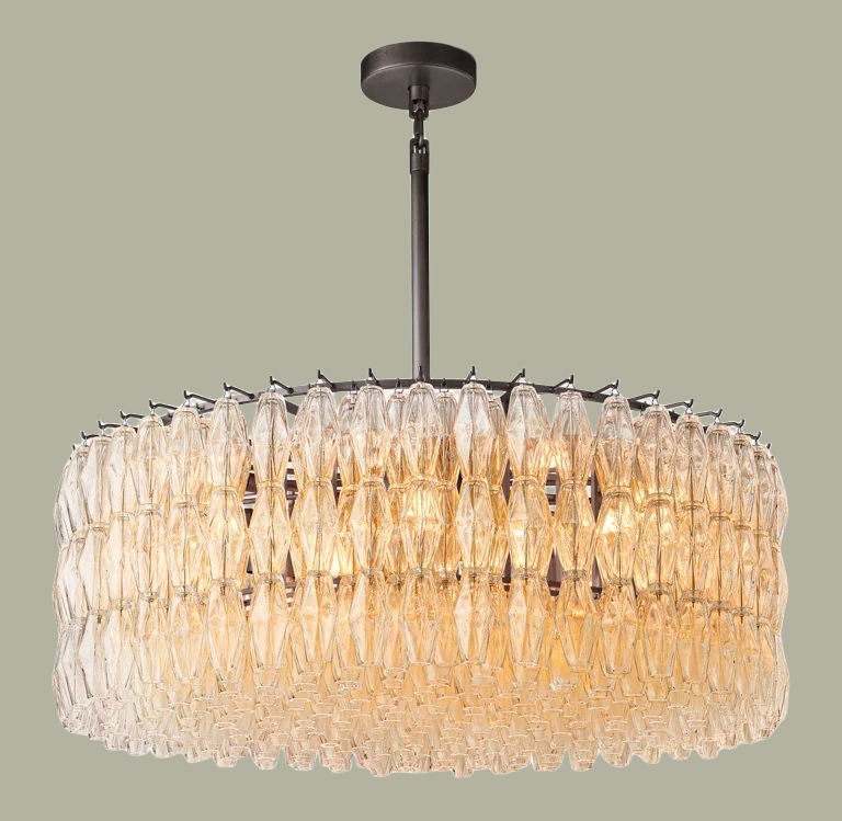 Chiaravalle Clear Glass Round Chandelier 37"47''62''