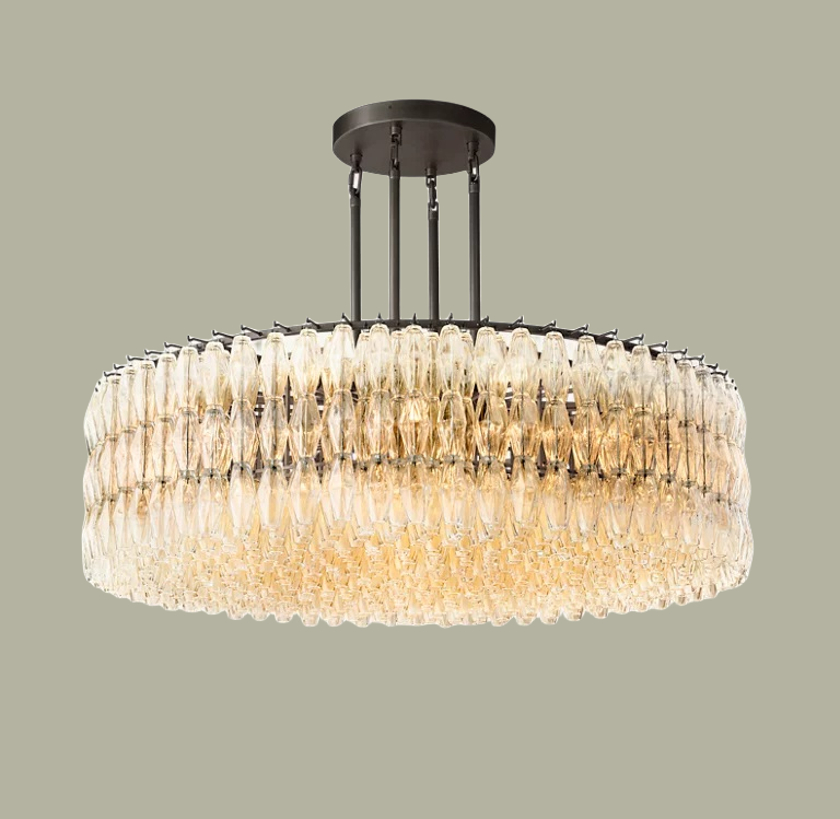 Chiaravalle Clear Glass Round Chandelier 37"47''62''
