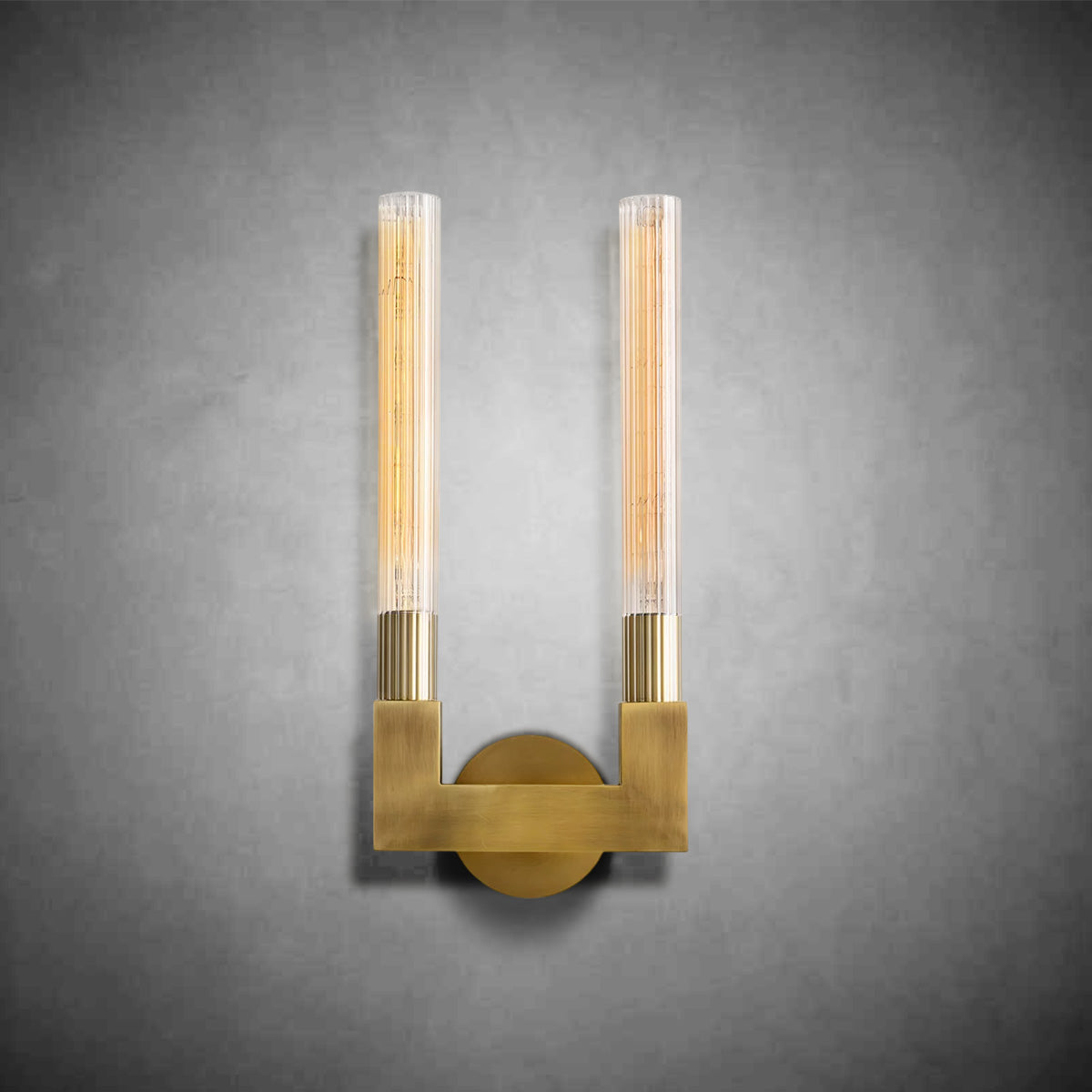Cannel Double Wall Sconce 18"H