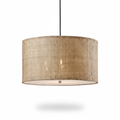 Dafina Burlap Weave Three Light Pendant