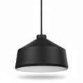 Matte Black Metal Shade Pendant Light