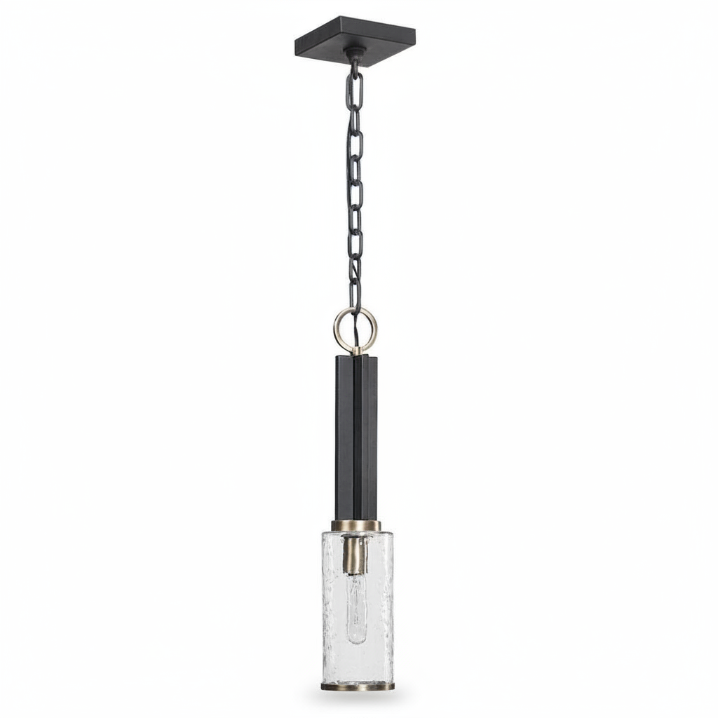 Jarsdel Industrial Black Brass Mini Pendant Light