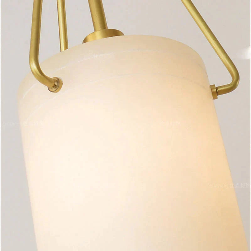 Nina Modern Alabaster Pendant Light, Alabaster Pendant Lamp Besides Bed