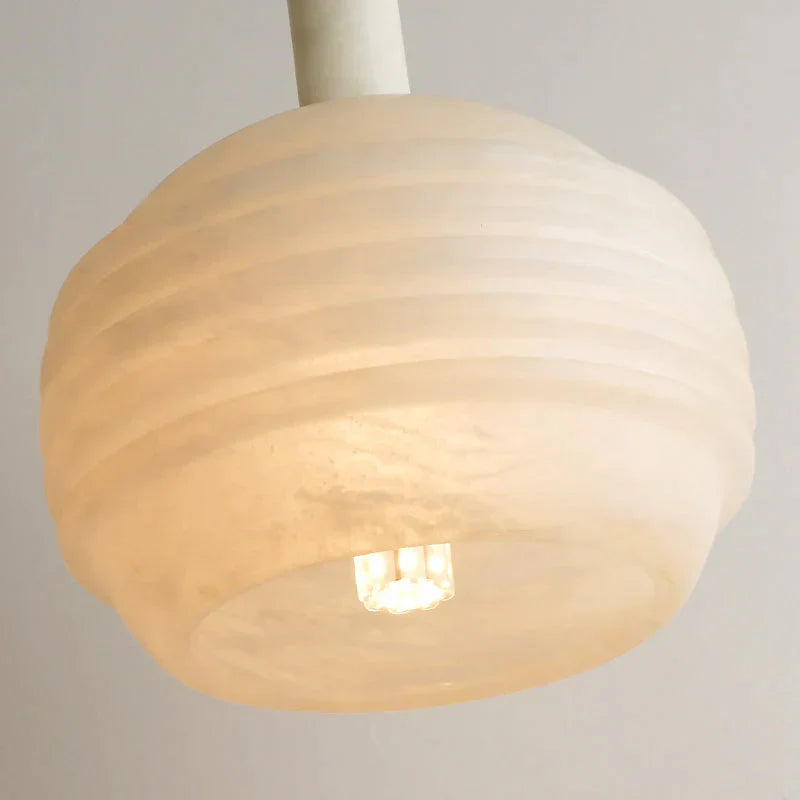 Nina Modern Alabaster Pendant Light, Alabaster Pendant Lamp Besides Bed