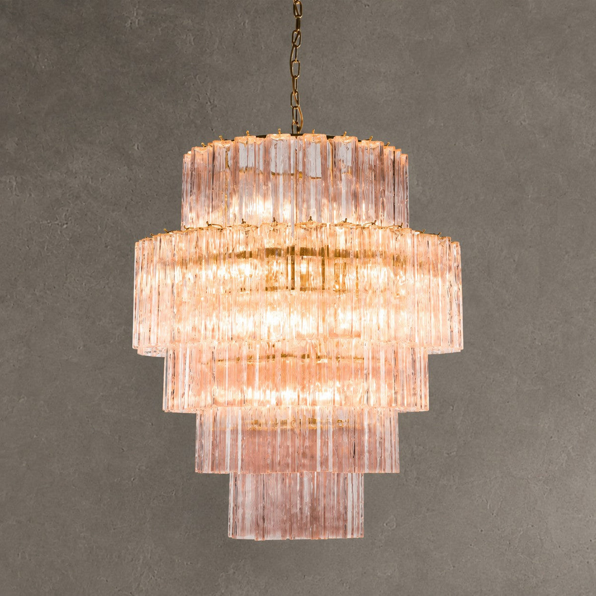 Chandelier  Rina Firenze Tiered Glass Tube
