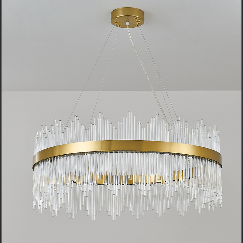 Skylar Round Glass Chandelier