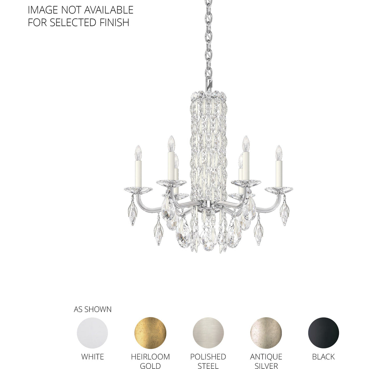 Savona 6-light Crystal Chandelier 24"