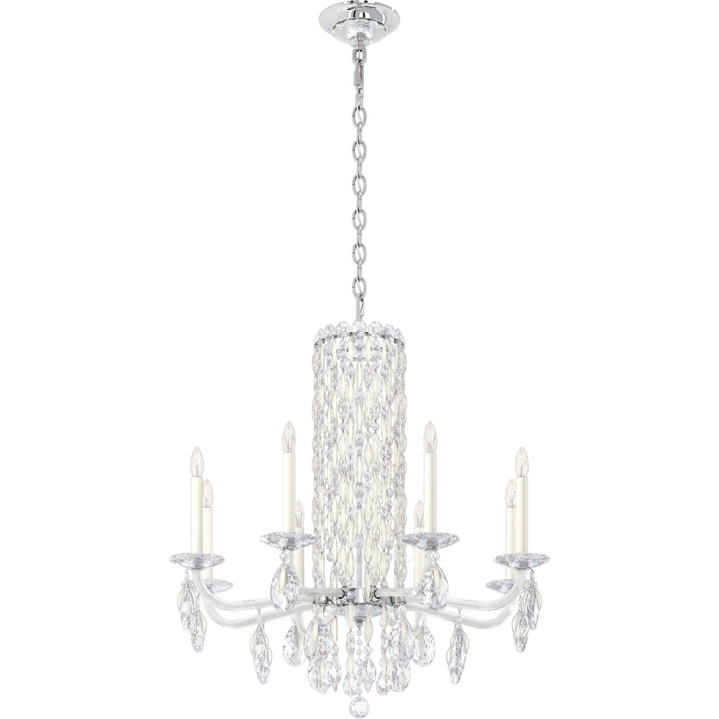 Savona 8-light crystal chandelier 30"