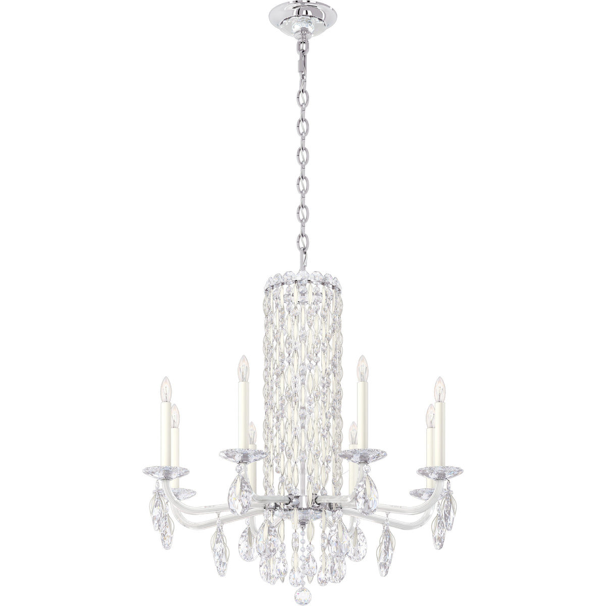 Savona 8-light crystal chandelier 30"