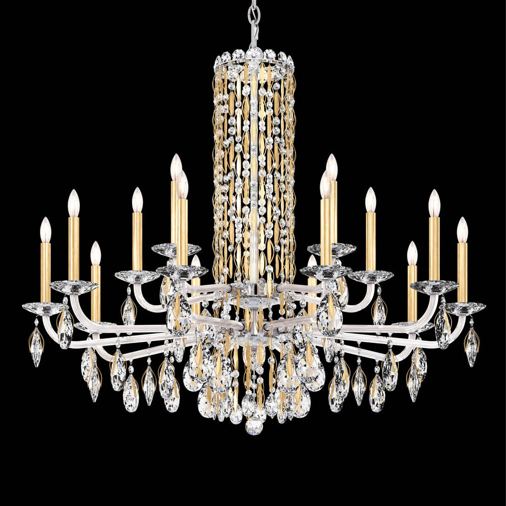 Savona Short Column Crystal Chandelier 41"