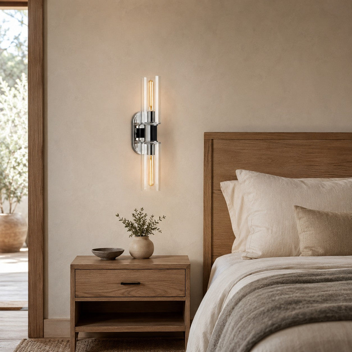 Kelvridge 2-Light Wall Sconce in Clear