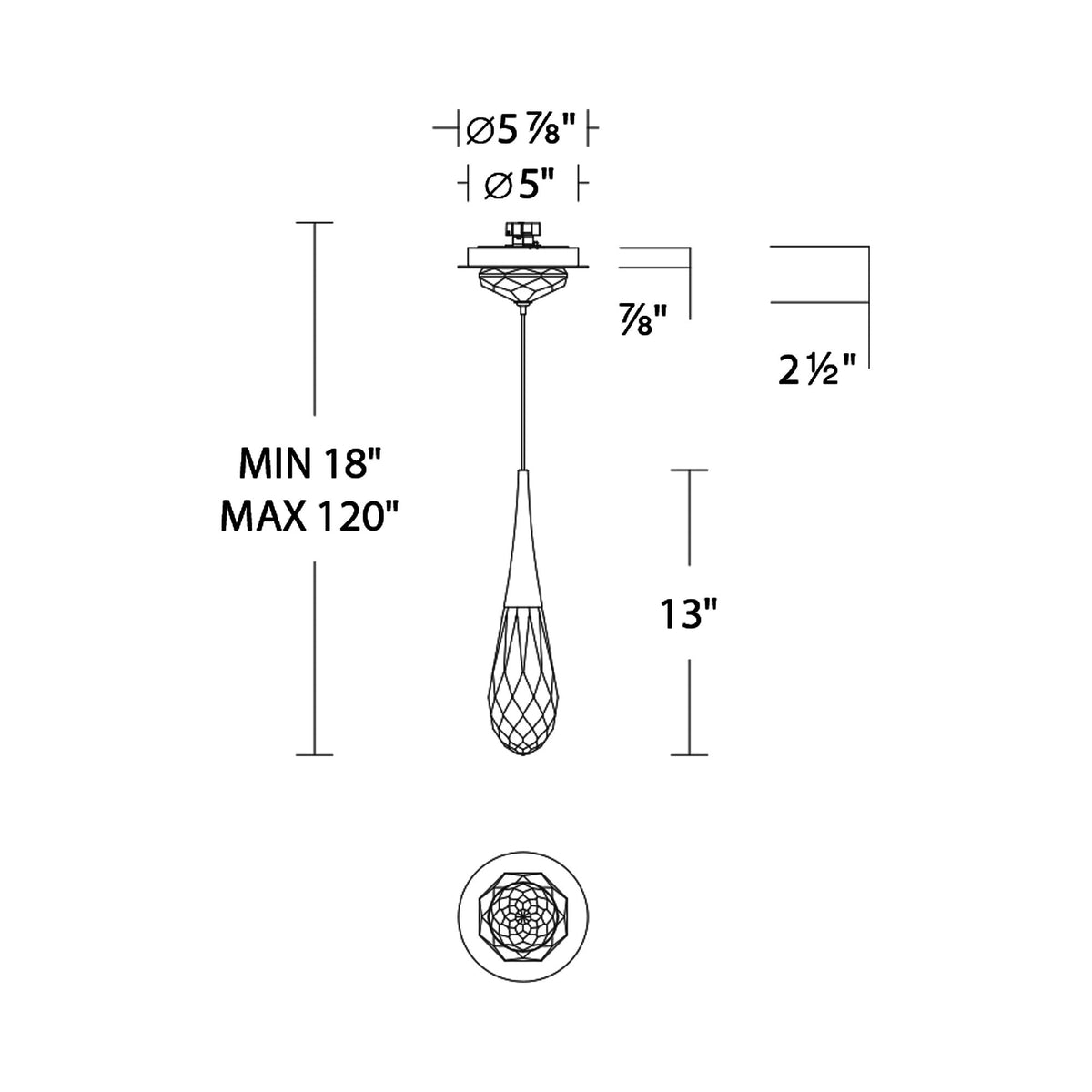Hibiscus LED Mini Pendant Light