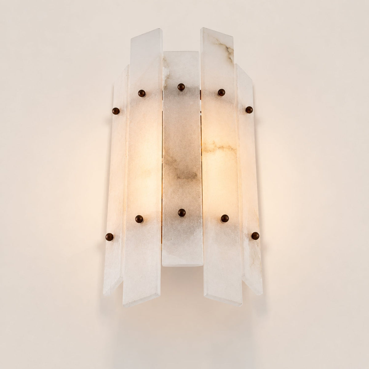 Simona Alabaster Wall Lamp Ruby