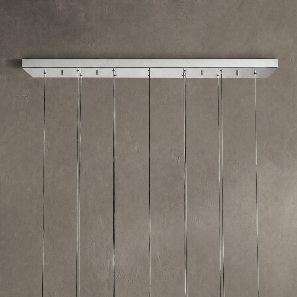 Solvane Glass Linear Chandelier 36"