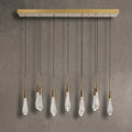 Solvane Glass Linear Chandelier 36"