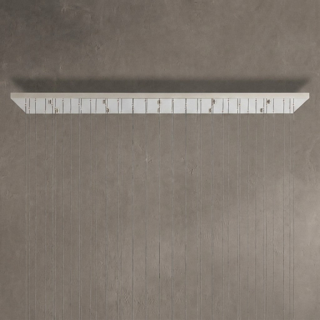 Solvane Glass Linear Chandelier 87"