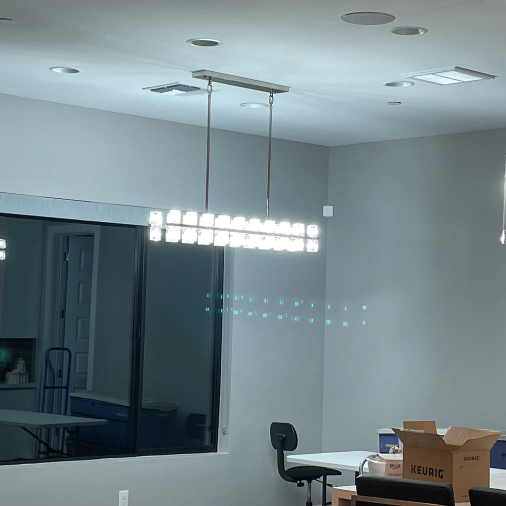 Arcachen Crystal Rectangular Chandelier 54"
