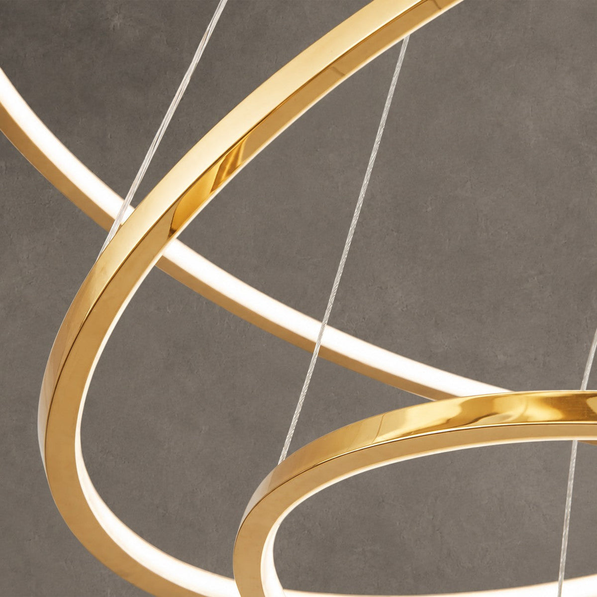 Large Tiered Ring LED Foyer Chandelier